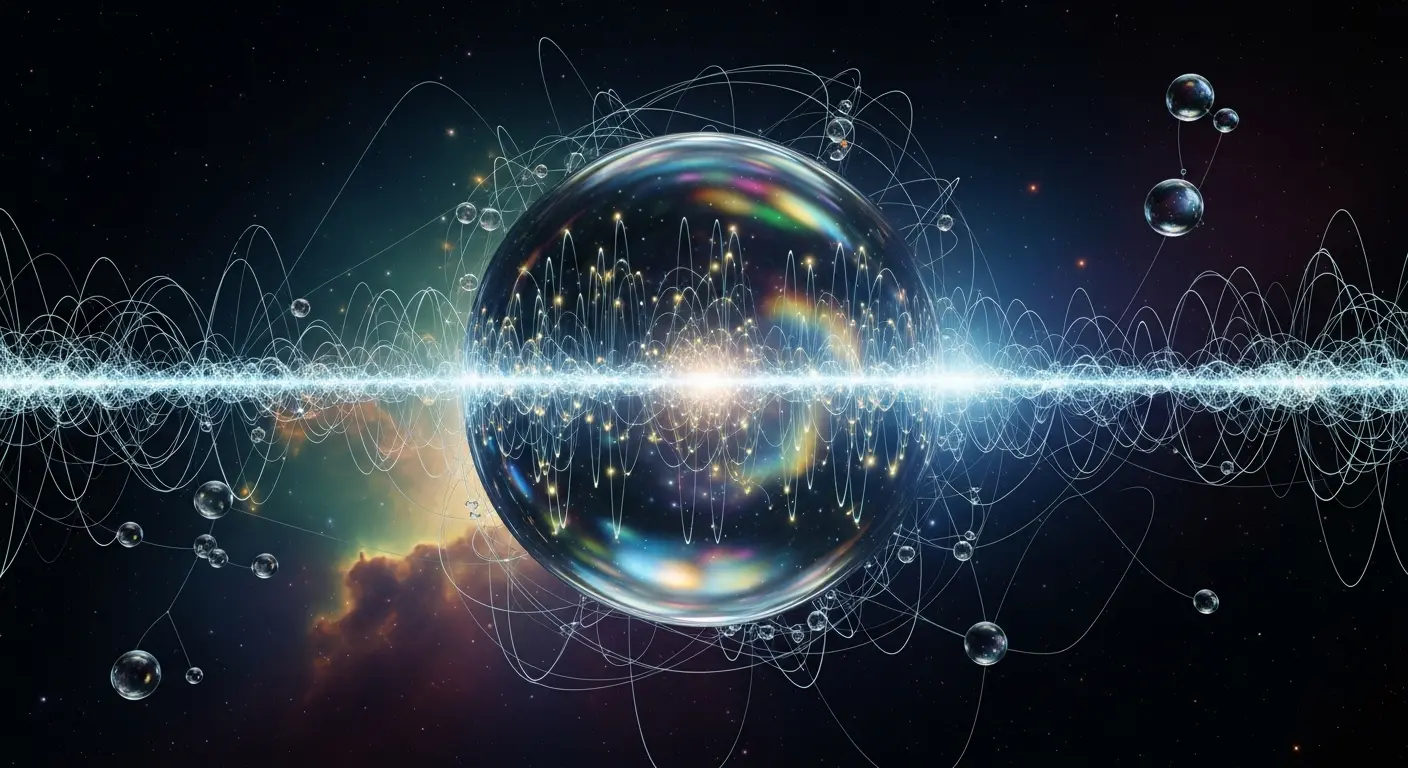 Quantum sphere amid cosmic background