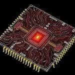 Chip package with glowing central core