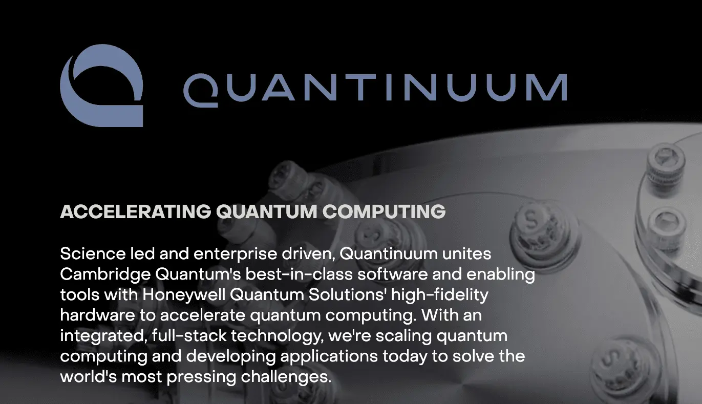 Quantinuum: Honeywell & Cambridge Quantum Unite