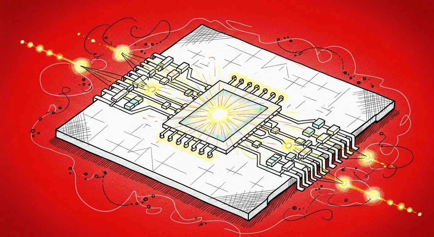 Quantum Data Held for over One Microsecond on a Tiny Chip