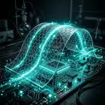 Stacked graphene sheets inside a high-tech chassis