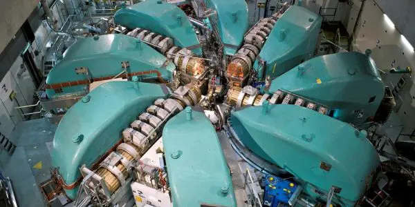 The experiments were carried out using this particle accelerator at the PSI in Villigen. (Image: Markus Fischer / Paul