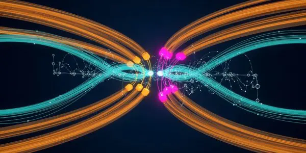 Quantum Networks Bypass Slow Searches with Instant Connections Between Any Two Points