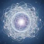 Atomic model with orbital paths