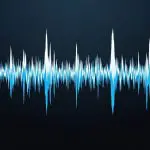 A noisy waveform trace
