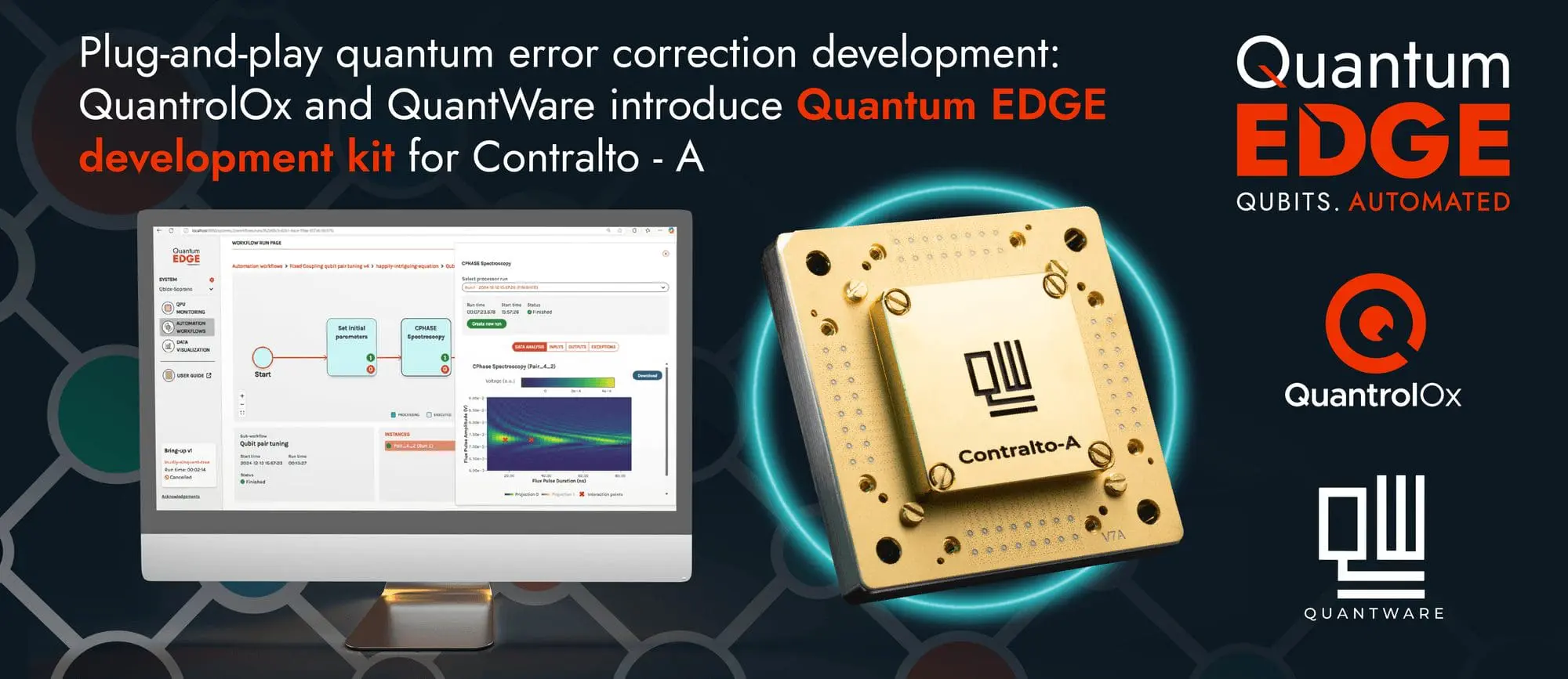 QuantWare And QuantrolOx Launch Quantum Edge Development Kit For Error Correction With 17-Qubit Contralto-A Processor