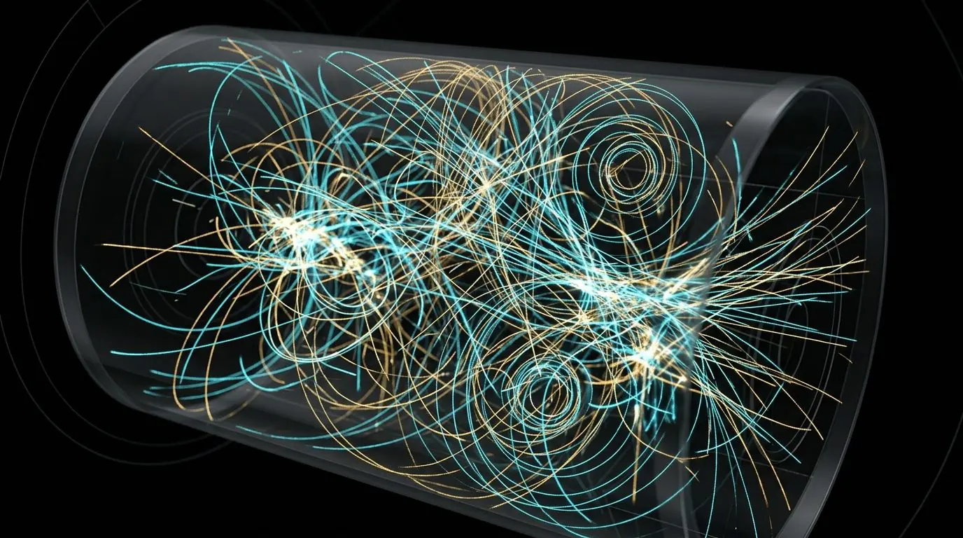 Curling tracks reconstructed inside a cylindrical detector