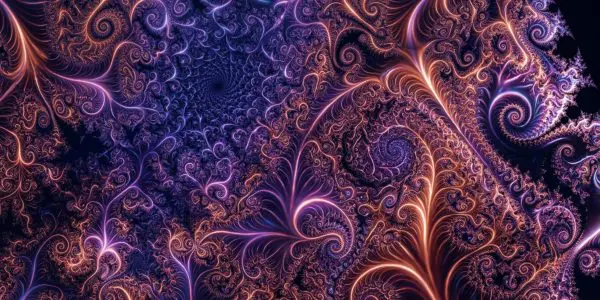 An intricate fractal spiral