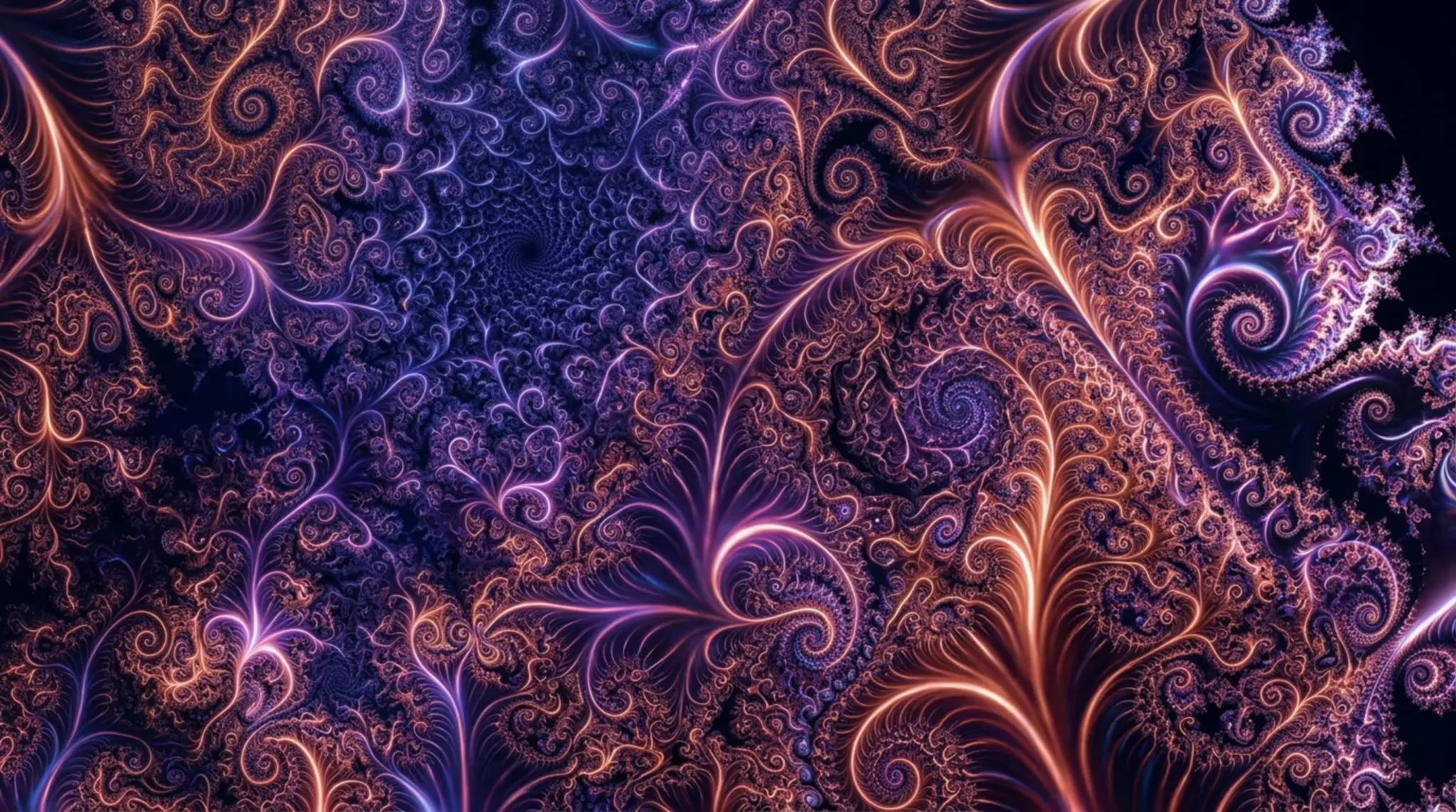 An intricate fractal spiral