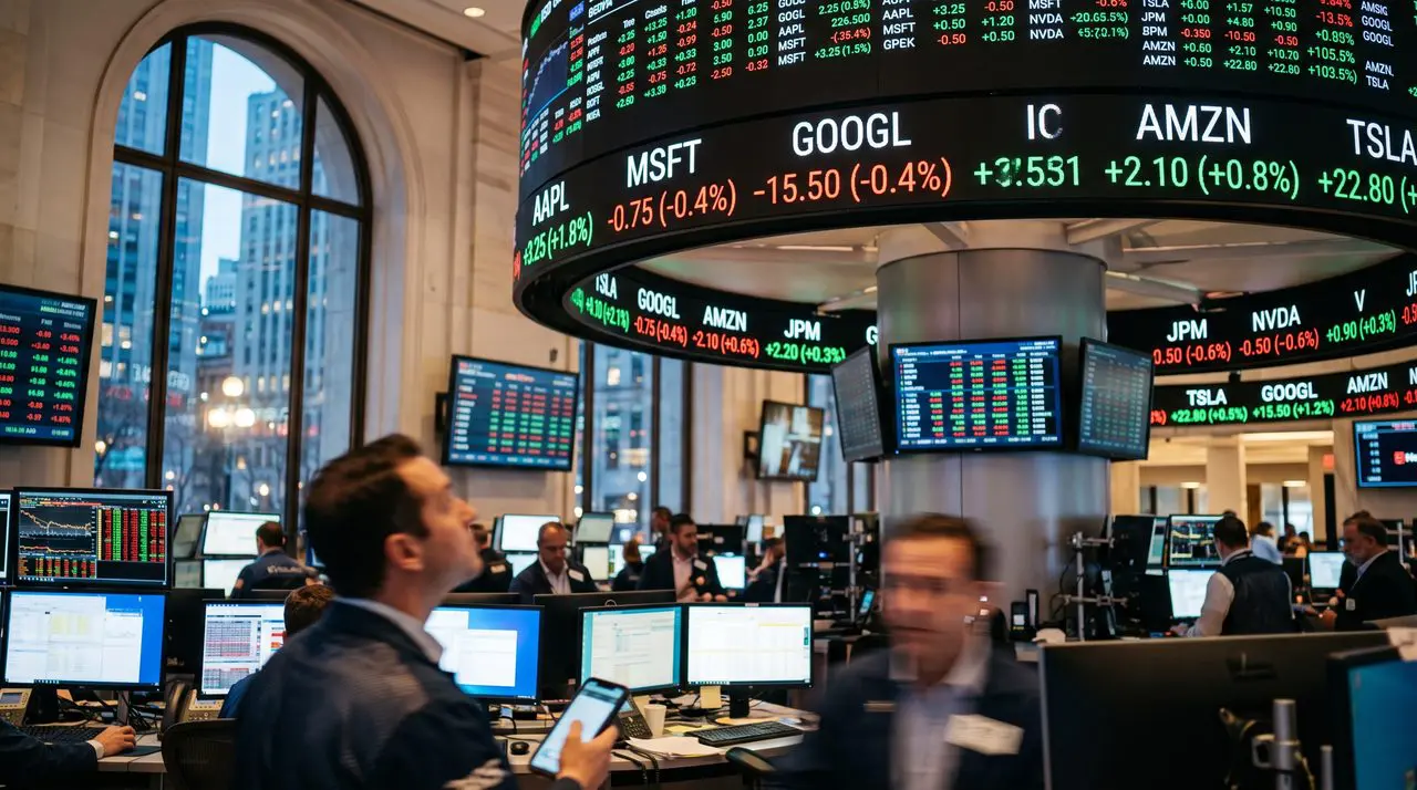 Financial market screens