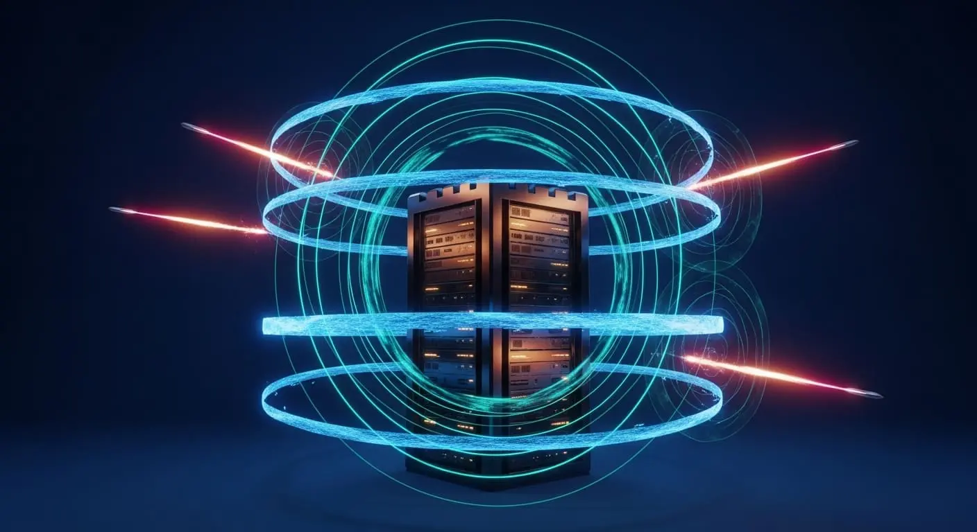 Cybersecurity defences protecting digital infrastructure from threats