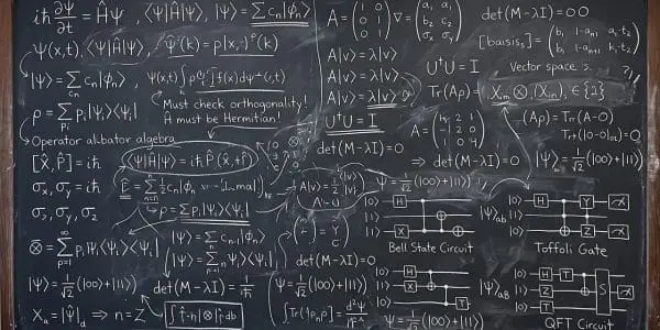 A blackboard of named quantum circuits and gate identities