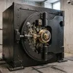 A secure vault door
