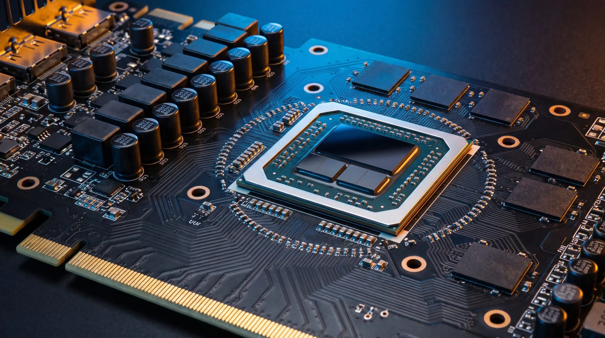 A large processor package on an accelerator board