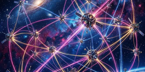 Network nodes connected by single-photon links