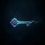 Key formed from particles of light