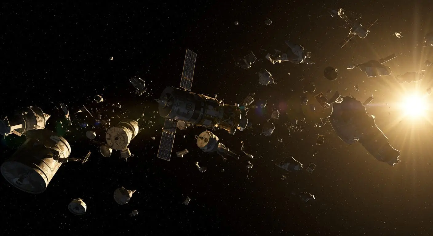 Rocket junk may enter busy airspace with twenty six percent chance