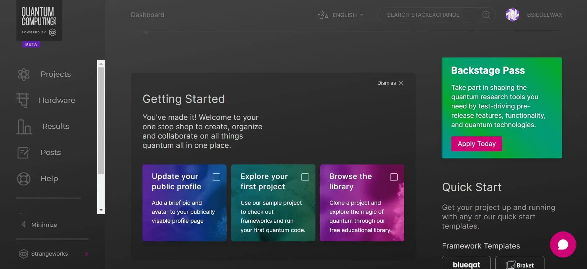 A Tour of Strangeworks Quantum Computing environment