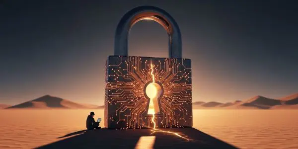 Cybersecurity defences protecting digital infrastructure from threats