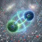 Atoms Exchange Quantum States with Near-Total Stability over Distance