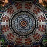 The layered endcap of a particle detector