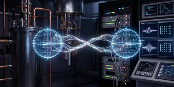 Two entangled quantum orbs