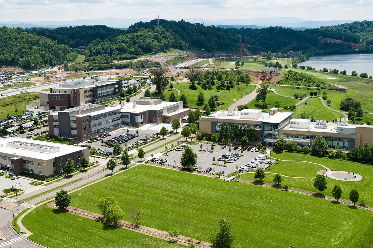 Ut’s K-Quantum Initiative Accelerates Quantum Technologies Aerial view of Research Park at Cherokee Farm on May 06, 2025. Photo by Brad Lyle/University of Tennessee