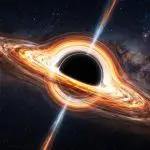 A black hole with a bright accretion disc