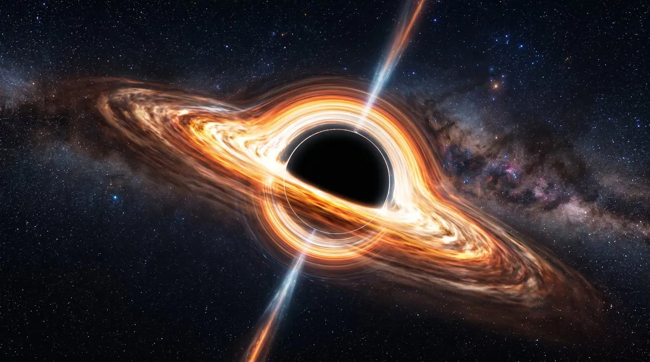 A black hole with a bright accretion disc