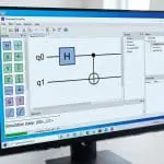 Quantum software on screen