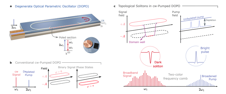 Lithium Niobate Nanophotonic Circuit Generates Topological Soliton Frequency Comb On-Chip