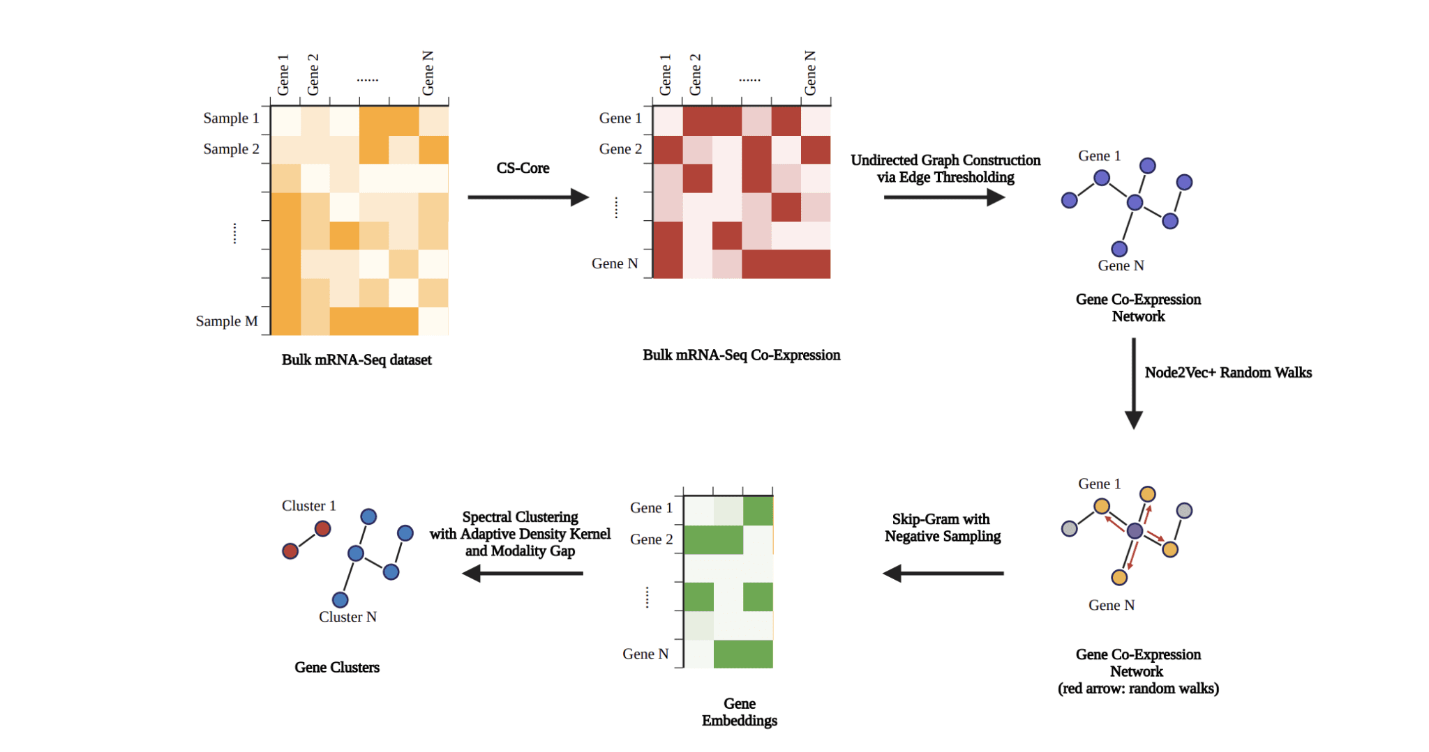 RNA Sequencing Data Analysis: Graphical Method Identifies Gene Clusters for Disease Understanding