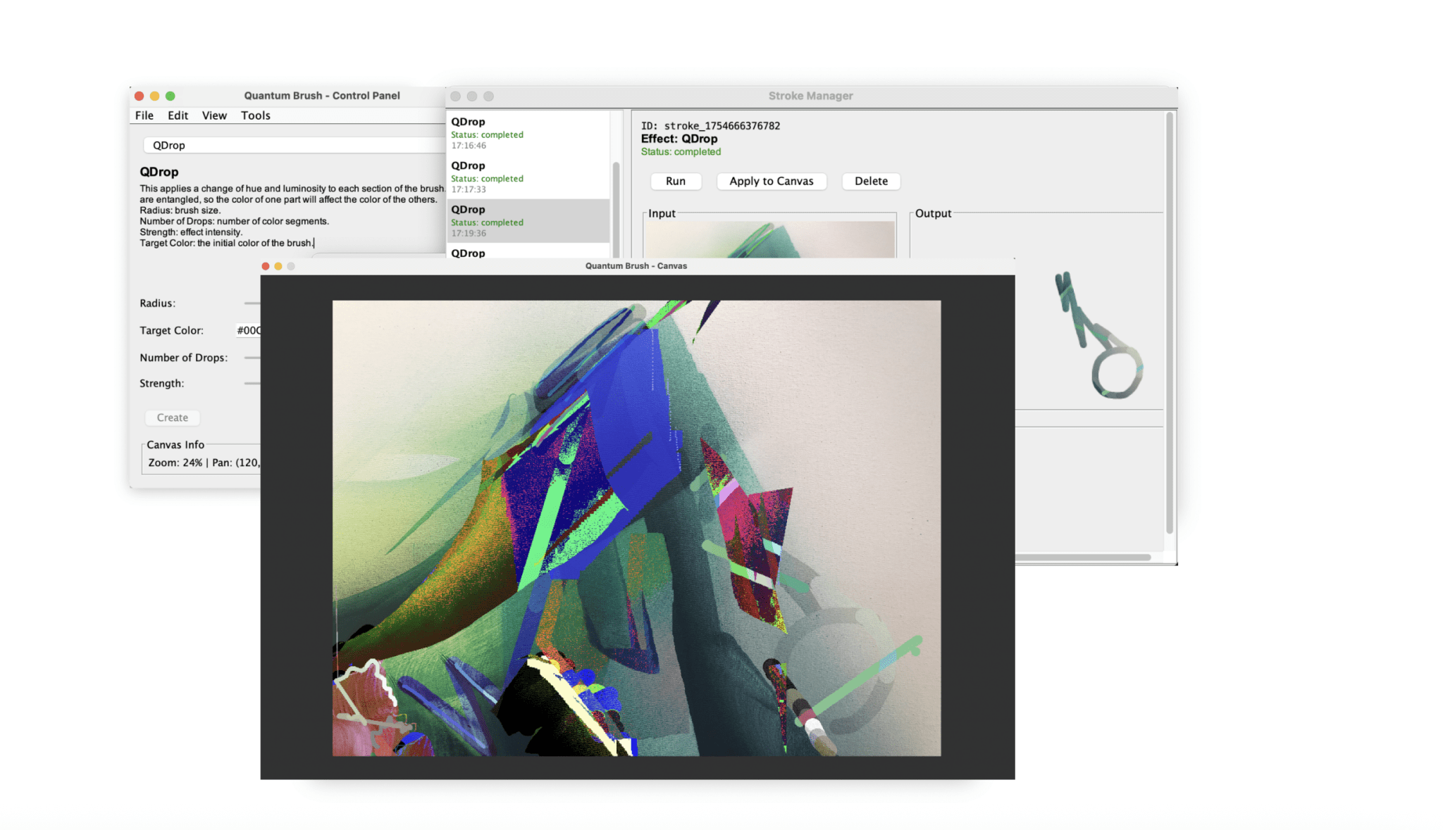 Quantum Brush: Painting with the Unseen Dynamics of Qubits