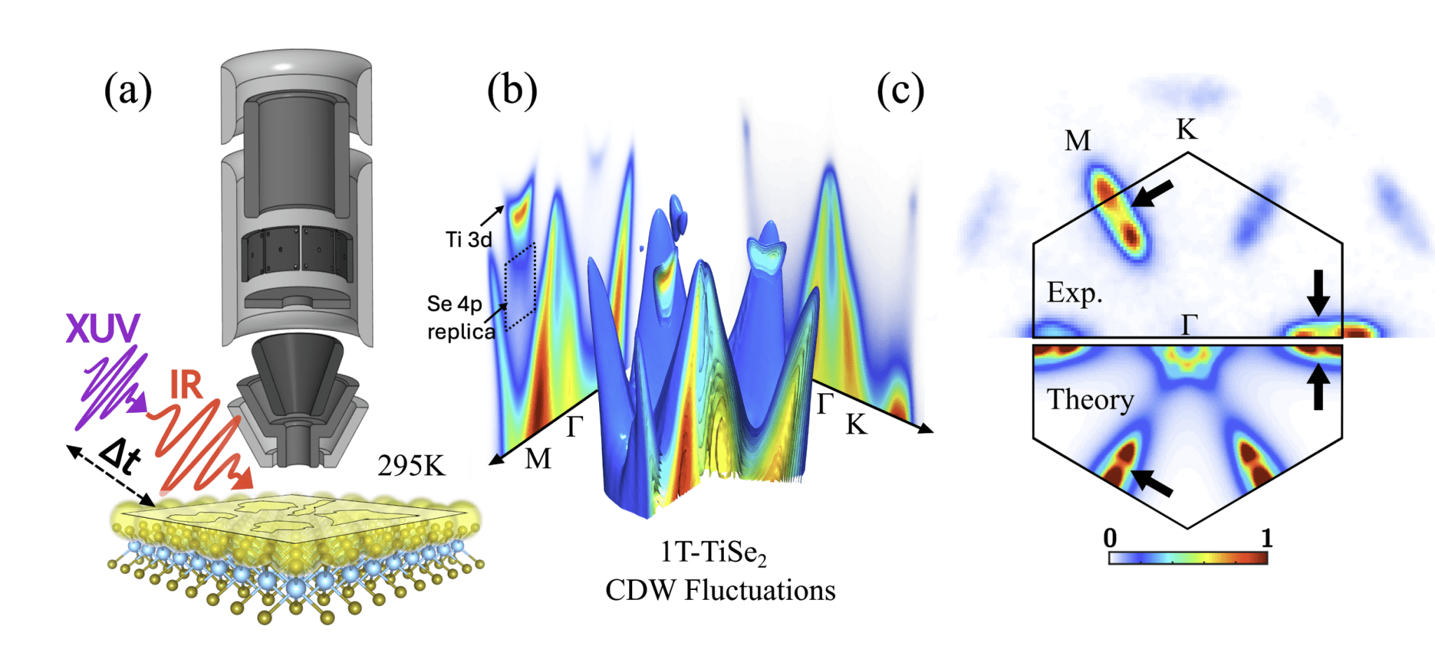 Time-Resolved Microscopy Reveals Charge-Density-Wave Fluctuations at 295 K in 1T-TiSe₂
