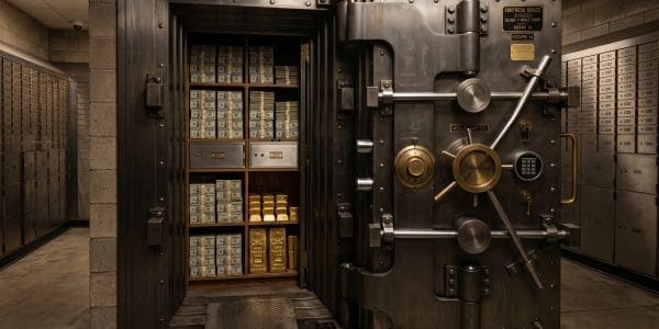 Bank vault representing the top post-quantum cryptography companies migrating financial systems to NIST-standardised PQC