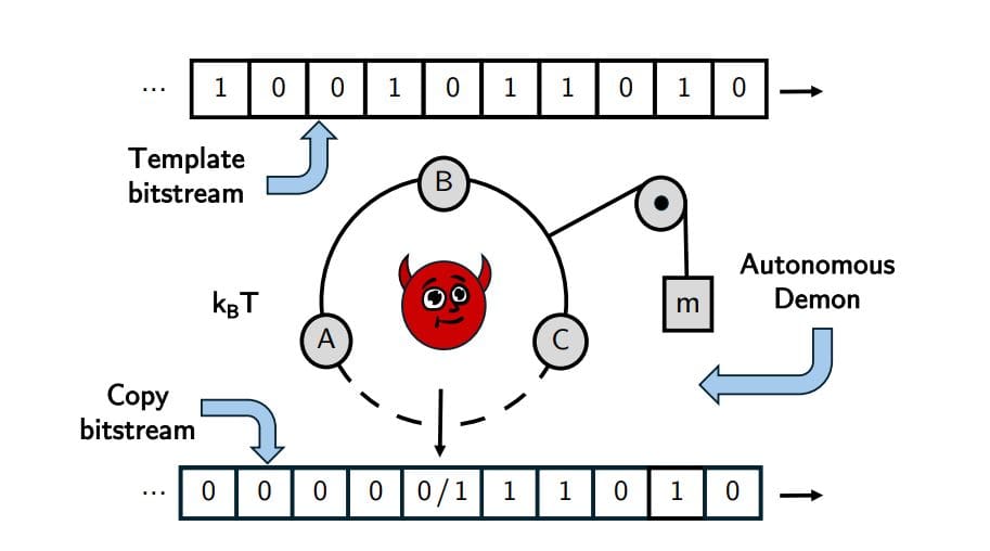 Deterioration of Information Transcription Modeled with Maxwell's Demon Reveals Fidelity Decay in Cellular Aging