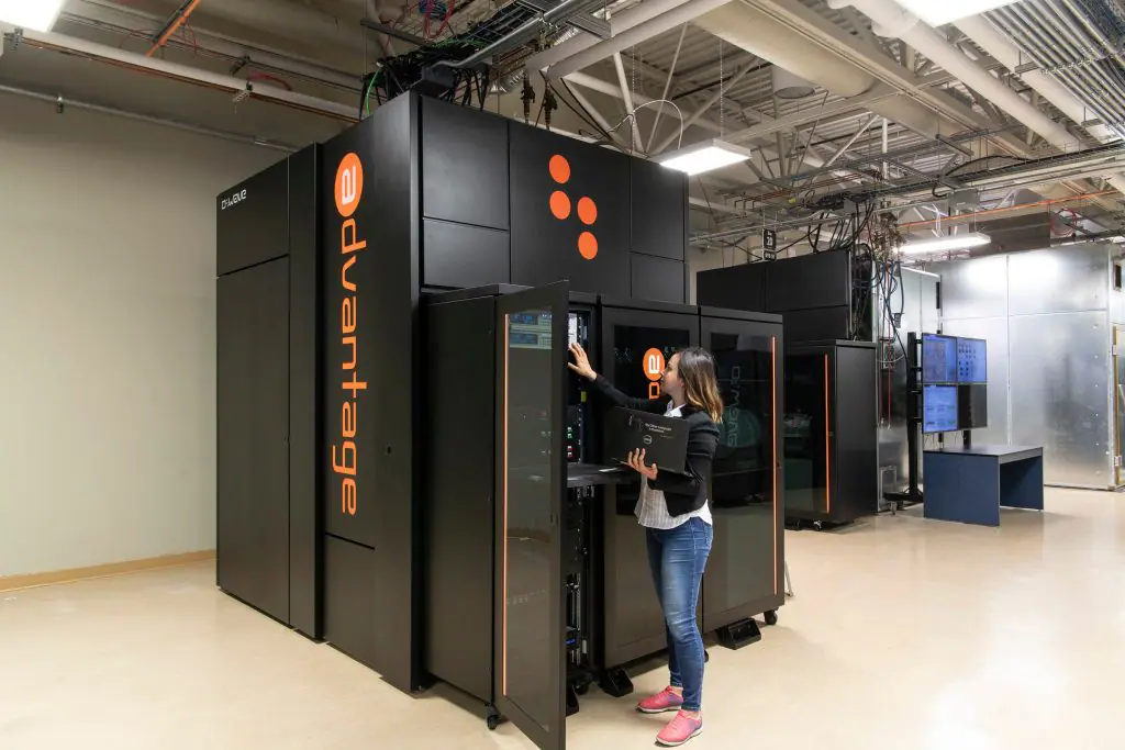 D-Wave's annealing machine which is utilised by a number of organisations to help them solve typically optimisation problems.