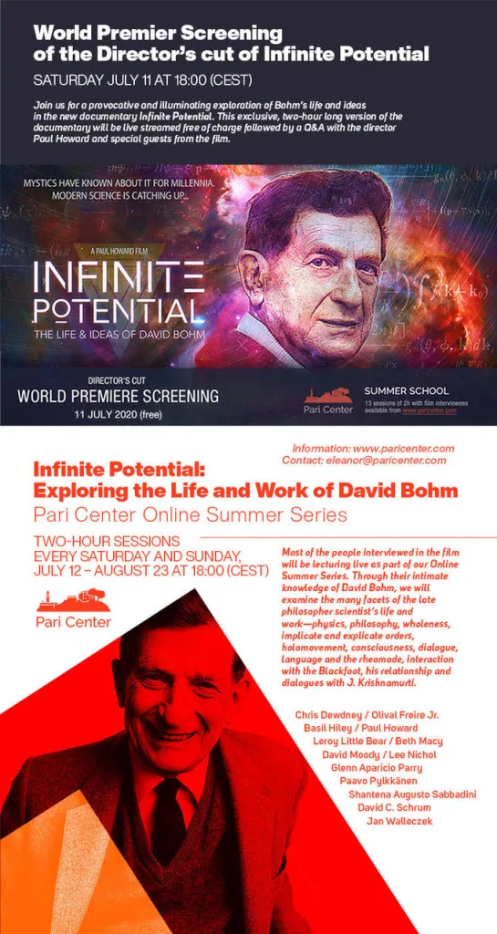 Quantum Theories of Consciousness explored with David Bohm