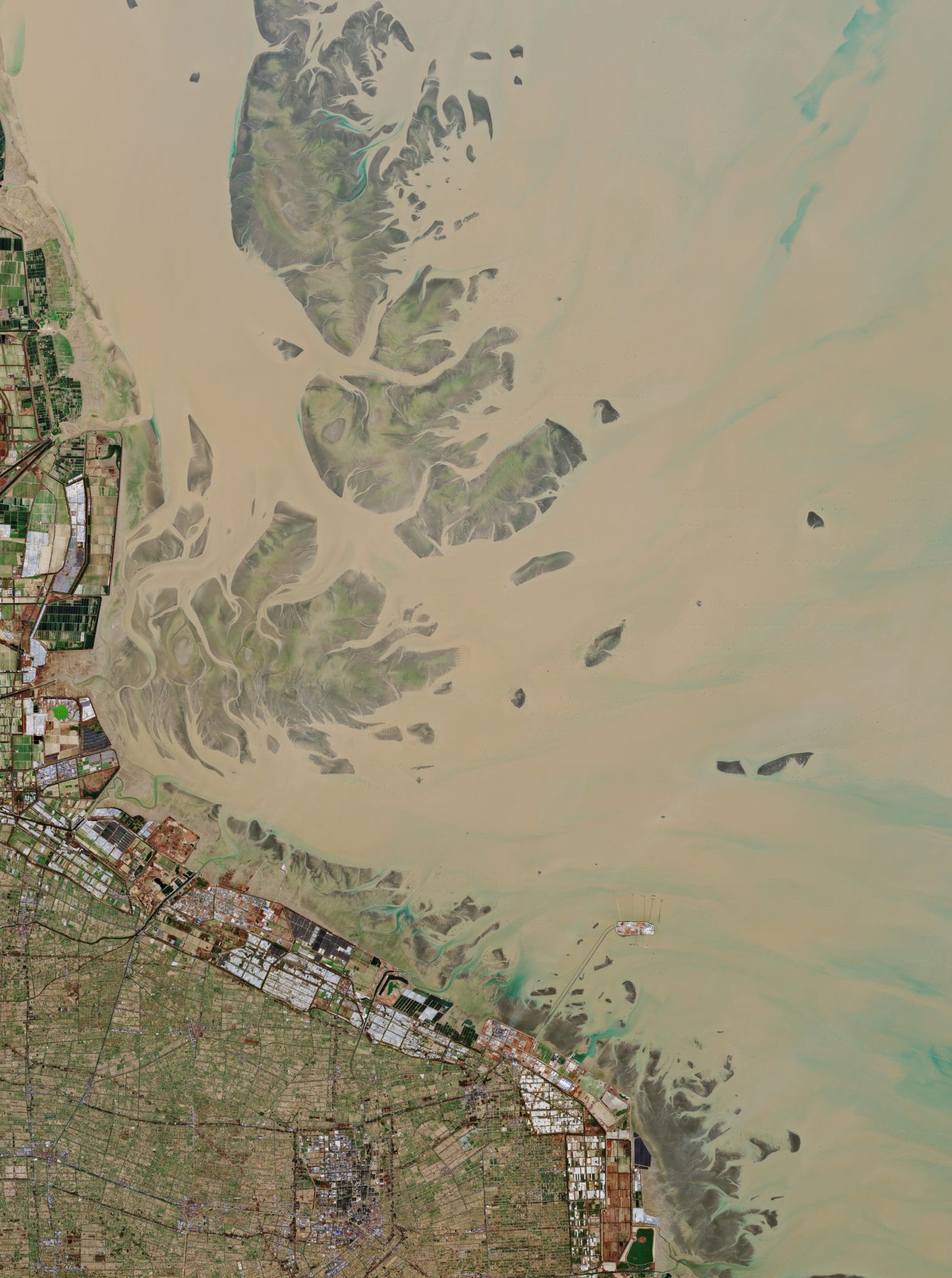 ESA’s Sentinel-2 Captures Coastal Transformation of Rudong County, China