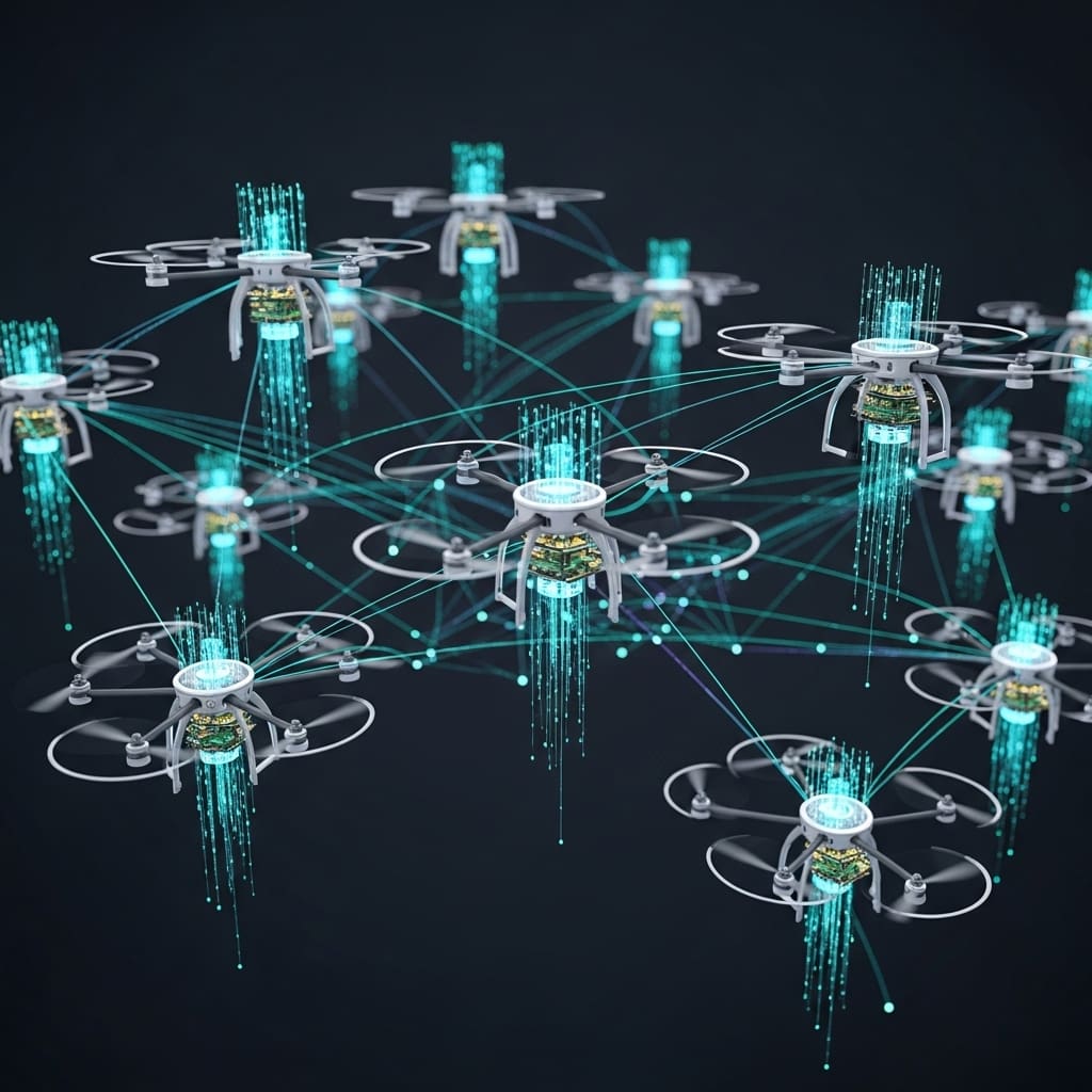 Drone Teamwork Boosts Secure Data Delivery with Optimised Flight Paths