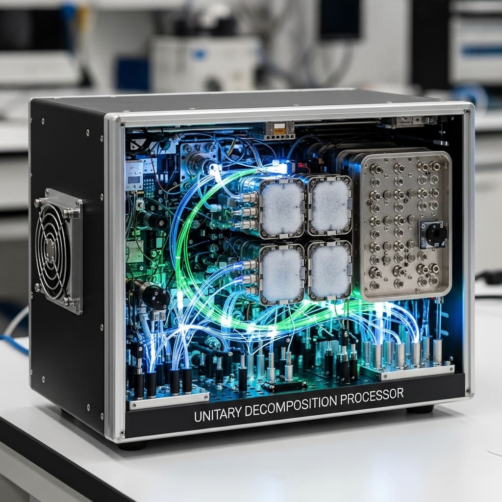 Layered Programmable Unitary Decompositions Demonstrate Universality Via 1D Field Theory Model