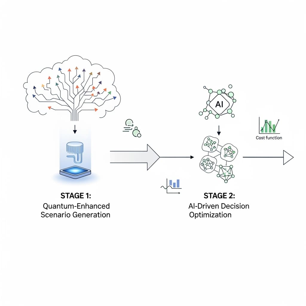 QAOA and Quantum Generative Neural Networks Enable Two-Stage Stochastic Programming