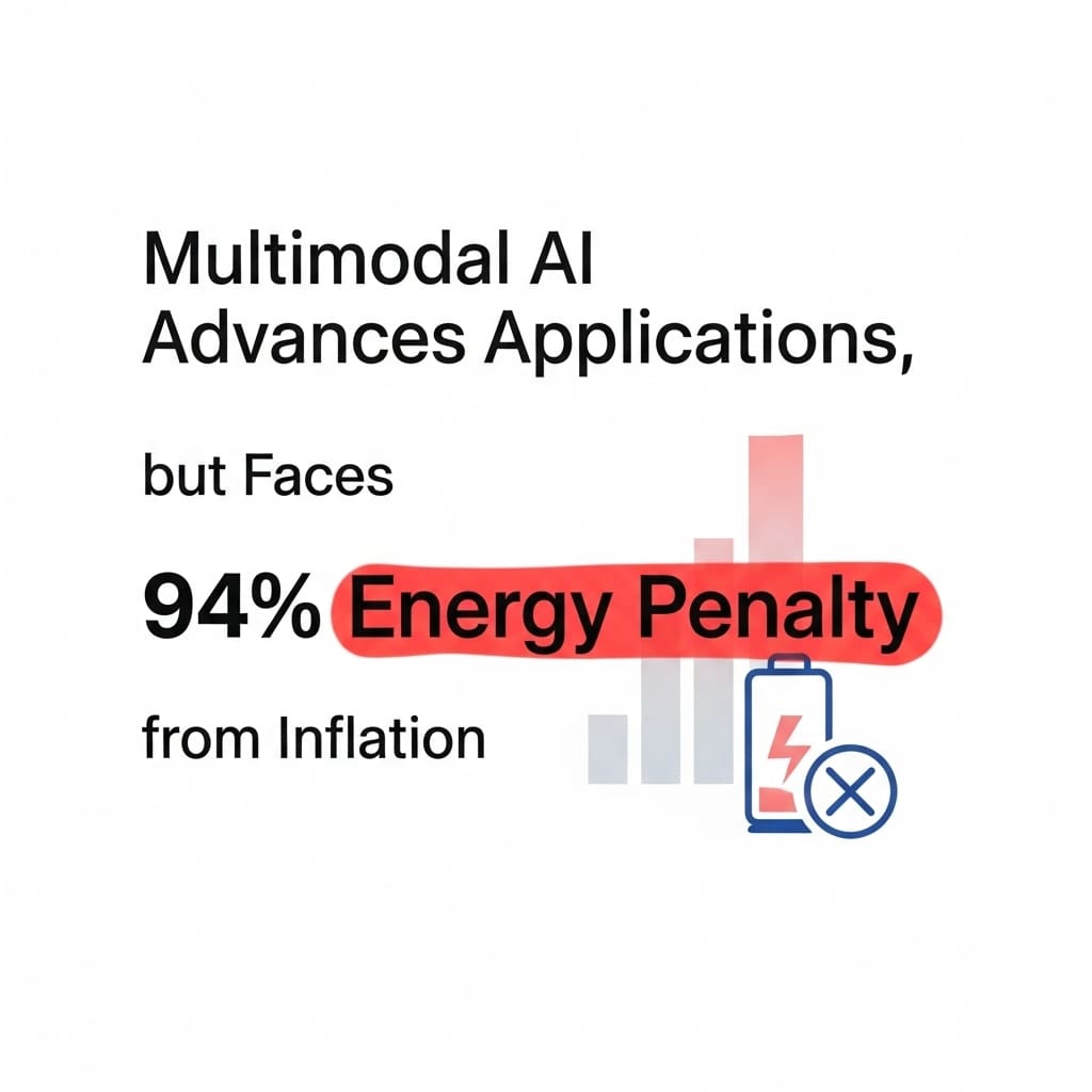 Multimodal AI Advances Applications, but Faces 94% Energy Penalty from Inflation