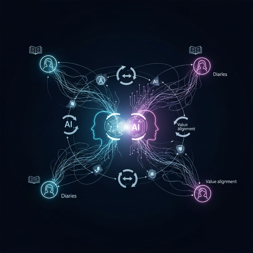 Participatory Design Advances AI Value Alignment through User Interaction & Diaries