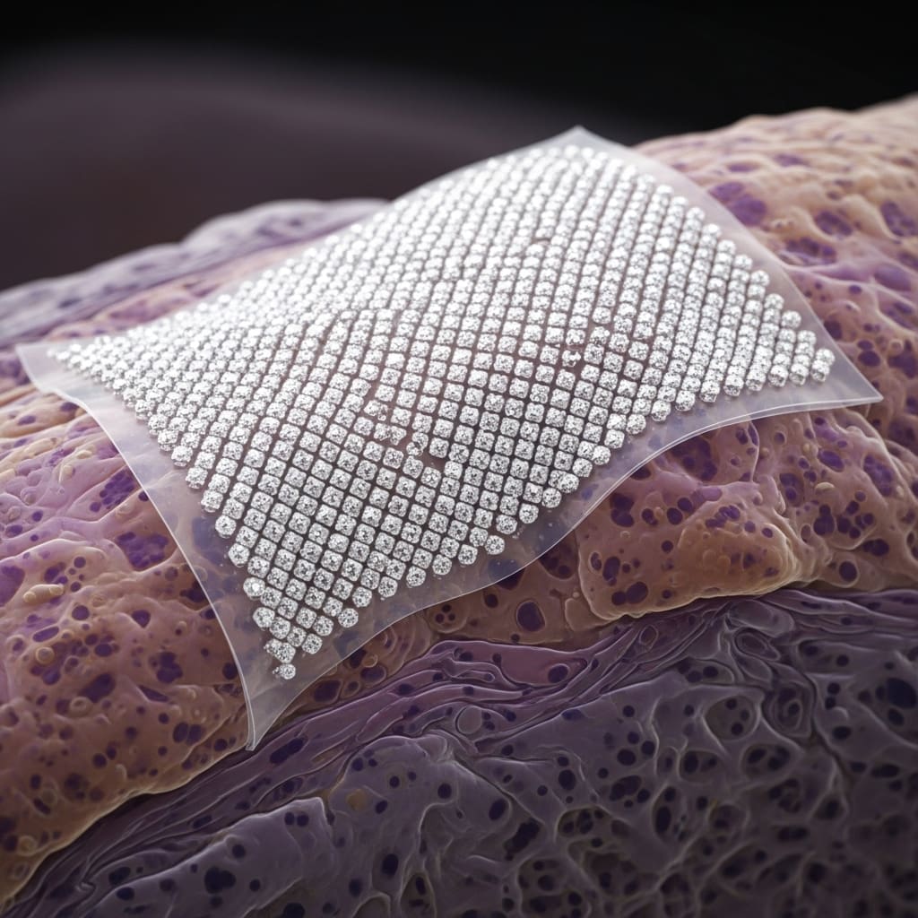 Nanodiamond Arrays Achieve 0.6 Conformable Bio-Integration Via PVA Transfer Technology