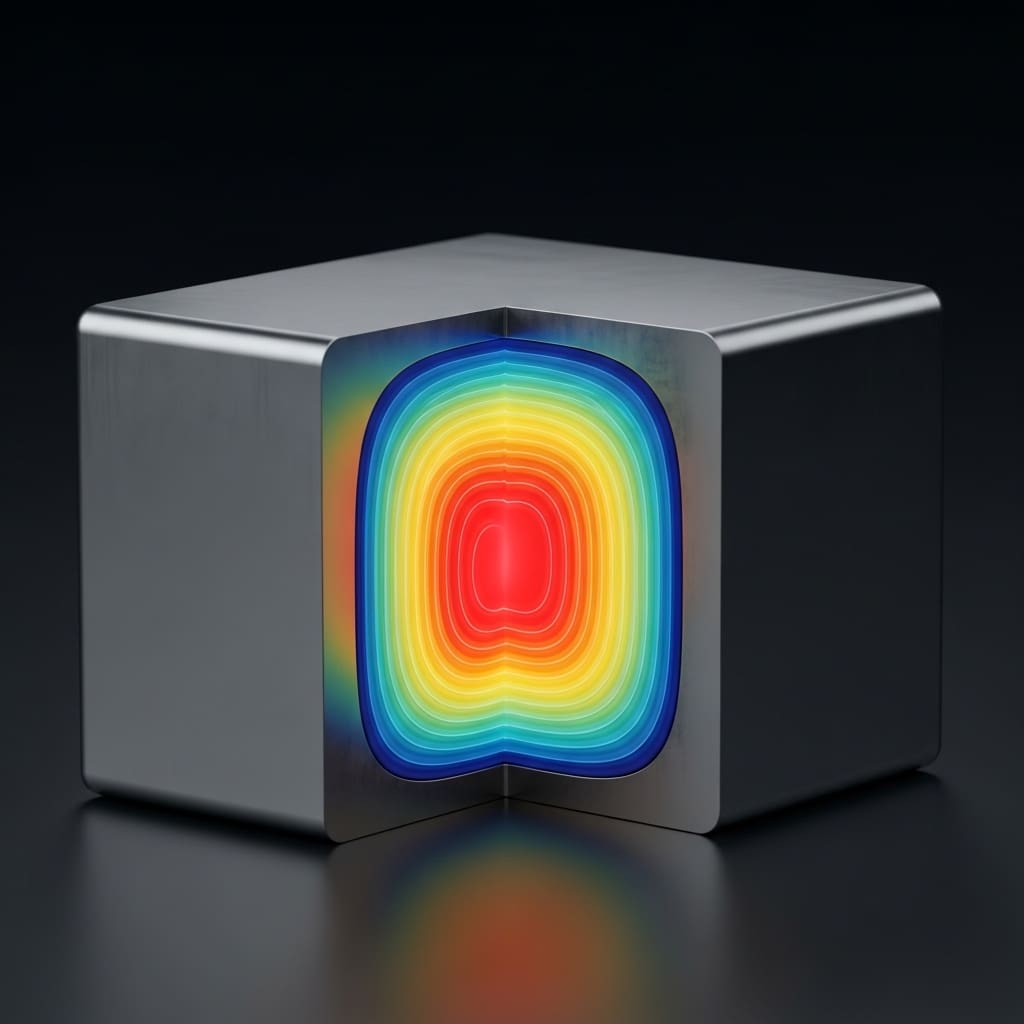 Acoustic Stress Modelling Delivers Stable, Long-Term Heat Predictions in Solids