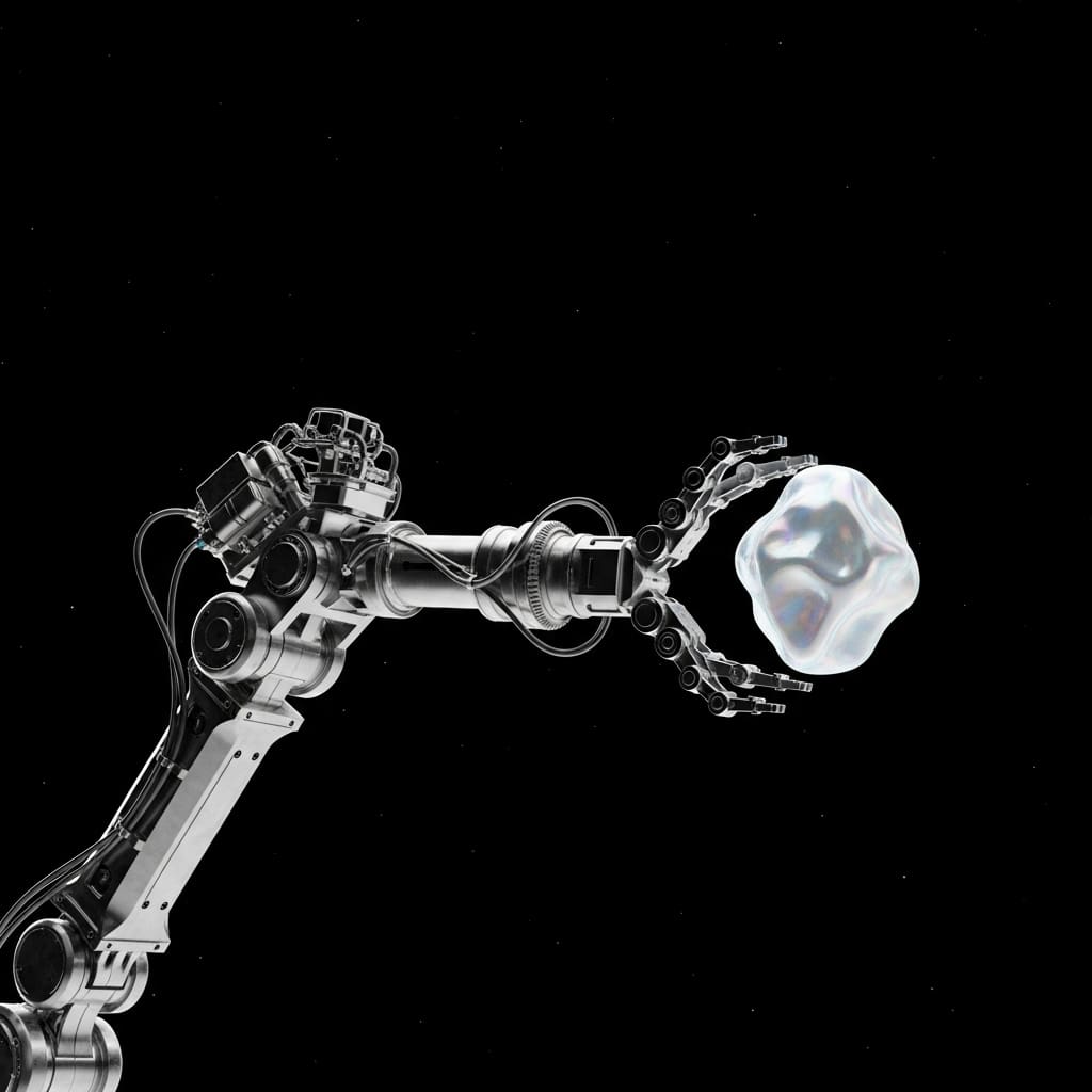 Online Inertia Parameter Estimation Enables Manipulation of Unknown Objects in Space Applications