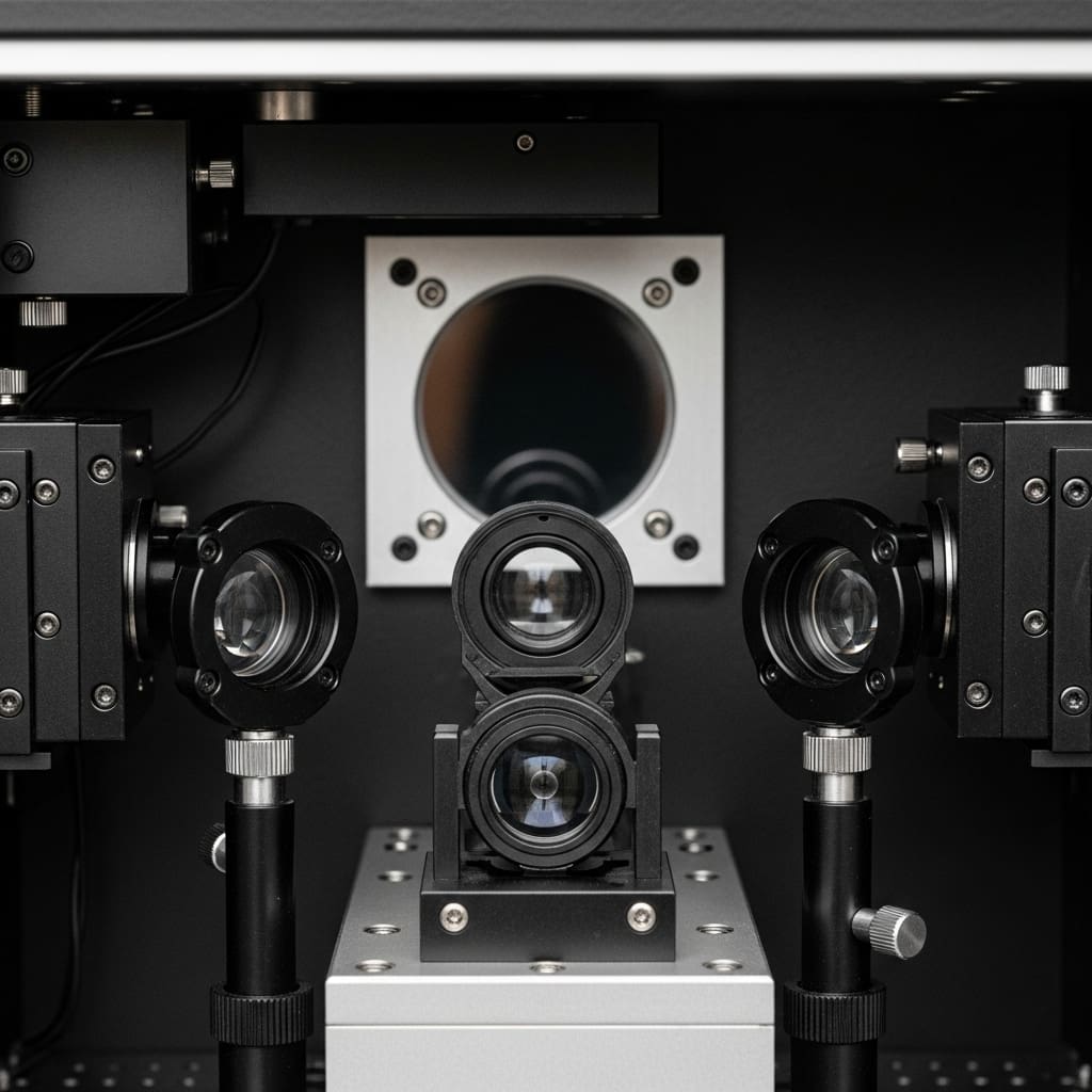 Quantum Interference in Two-Photon Scattering by Lossy Spheres Reveals Spectral Symmetry Effects
