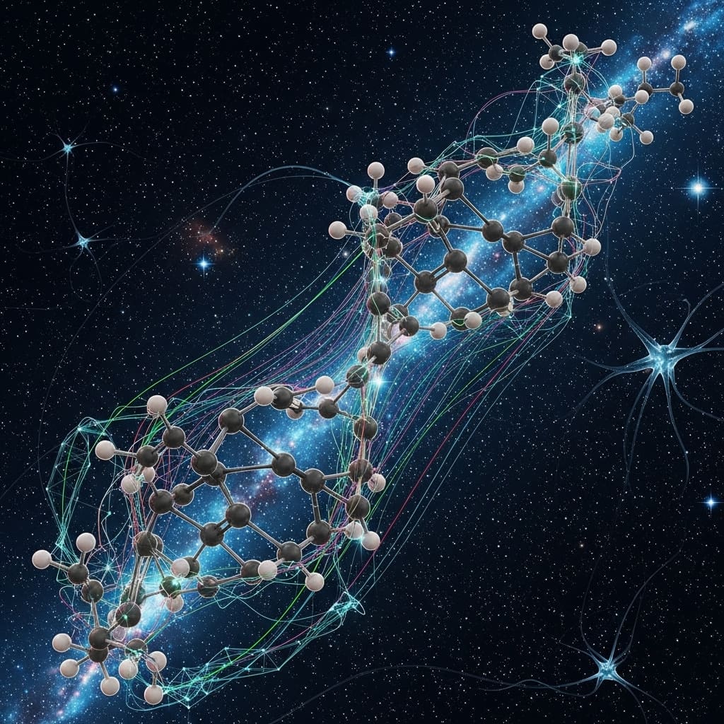 Artificial Intelligence Swiftly Predicts Starlight Signatures from Space Molecules