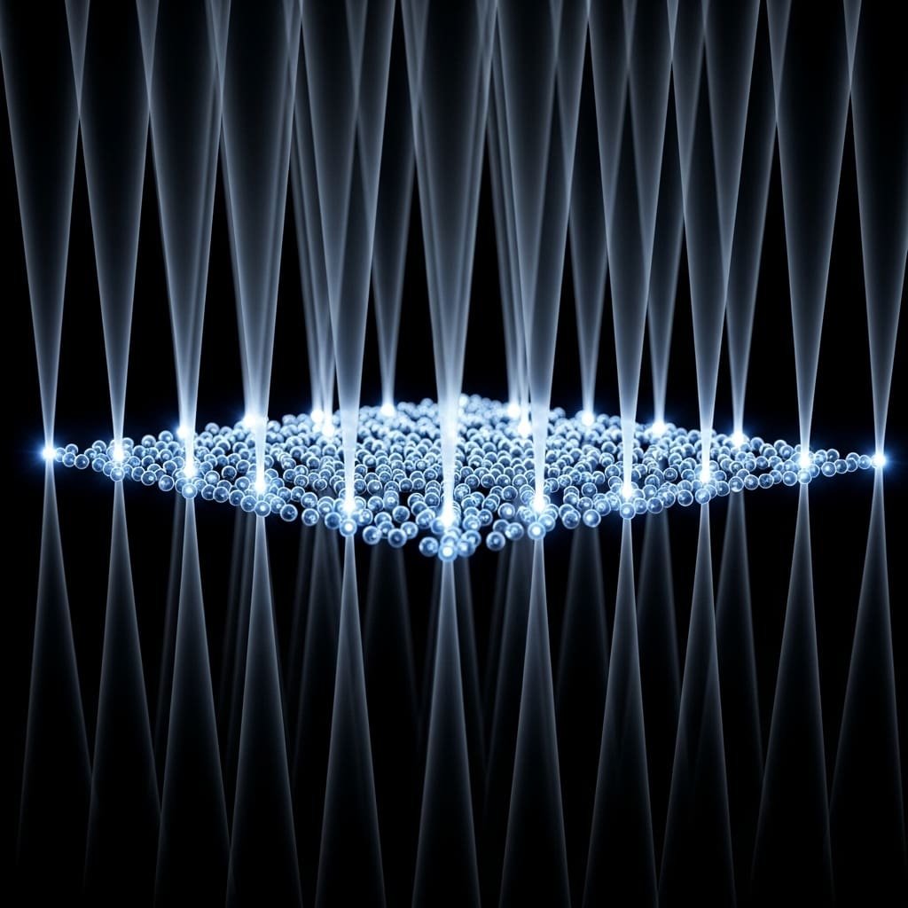 Strontium Tweezer Array Achieves 0.81m Waist for Quantum Computing Advances